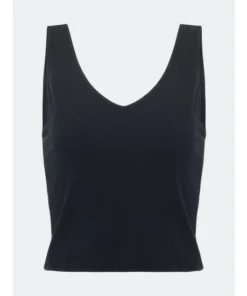 Lezat Self-Love Rib Tank Tops Black
