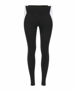 Lezat Neda Colorblock Organic Cotton High Waisted Legging - Black Activewear