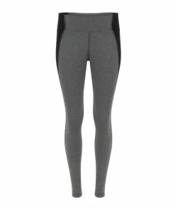 Lezat Neda Colorblock Organic Cotton High Waisted Legging - Dark Heather Gray Activewear