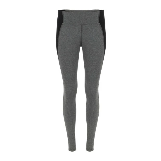 Lezat Neda Colorblock Organic Cotton High Waisted Legging - Dark Heather Gray Activewear