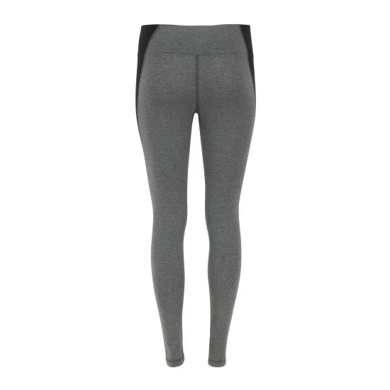 Lezat Neda Colorblock Organic Cotton High Waisted Legging - Dark Heather Gray Activewear - Image 2