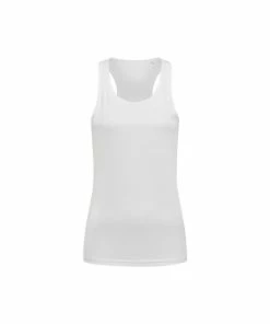 Stedman Active Womens/Ladies Active Poly Sports Vest (White) Activewear
