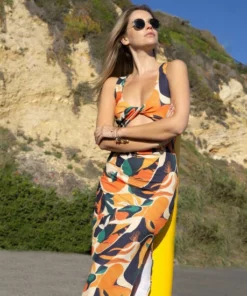 Lezat Krista Twist Dress - Lush Dresses