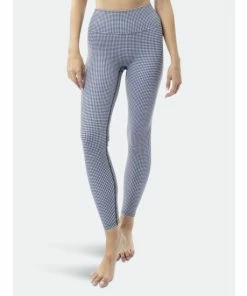 Lezat Morgan Legging - Gingham - Black Sail Activewear