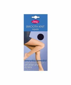 Silky Womens/Ladies Smooth Knit Tights Extra Size Activewear Barely Black