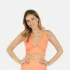 Lezat Ada Organic Cotton Twist Around Sports Bra - Glow Activewear