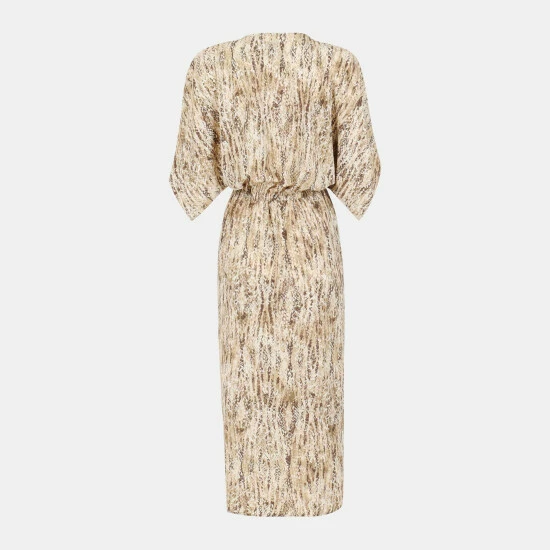 Lezat Joey Maxi Dress - Ecru Snake Dresses - Image 2